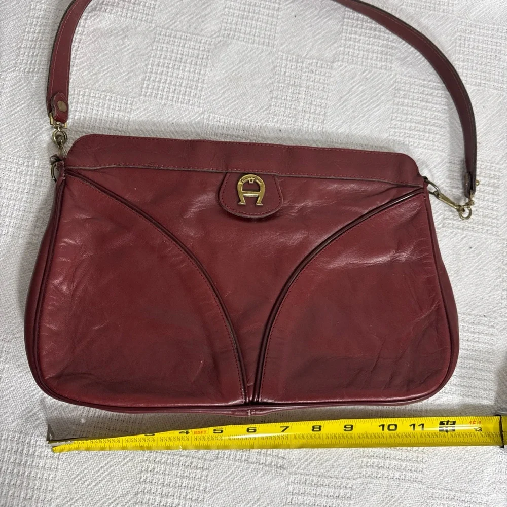 VINTAGE ETIENNE AIGNER LEATHER BAG PURSE‎ GREAT CONDITION 80s